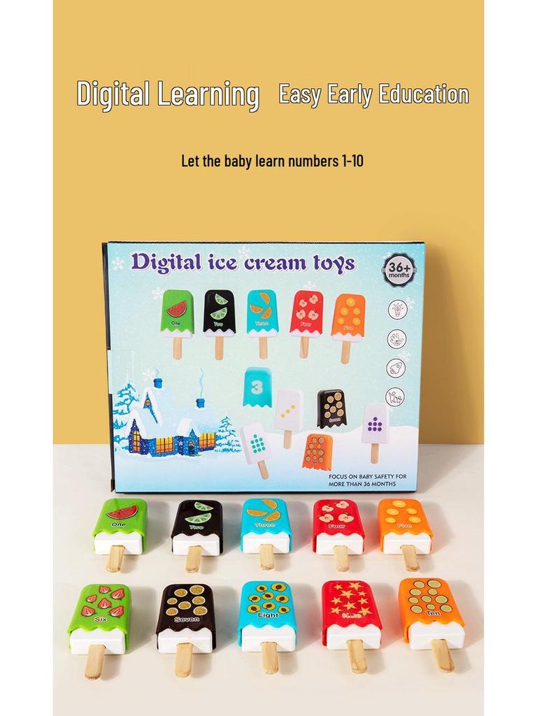 Маленькое хорошее яйцо эскимо математическая головоломка - Красочная развивающая деревянная игрушка для веселья родителей и детей