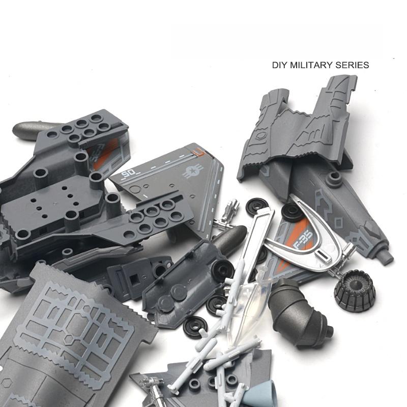 1:72 Модель истребителя-невидимки F-35 Америка Креативная военная серия Строительные блоки Домашний декор Собранные игрушки для мальчиков Рождественские подарки