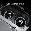 ATK2   2Pcs Laser Car Coaster Cup Holder Mat with Color Gradient Effect For Citroen C4 C3 C5 C5X e-C4 X e-C3 C-Elysee Berlingo C1 C6 C2