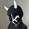 Motorcycle Helmet Cover Helmet Decoration Full Rabbit Plush Motocross Full Face Off Road Helmet Decoration Styling