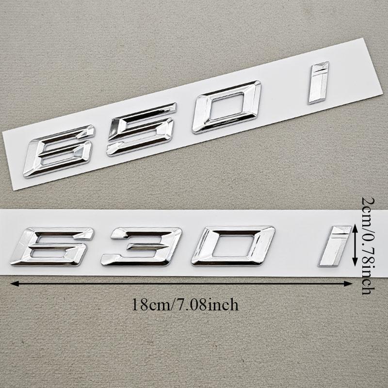 NEW 3D ABS Car Letters Logo 630i 640i 650i Sticekr Rear Trunk Badge Emblem Decal For BMW 630i 640i 650i F12 F13 F06 Tail Marking