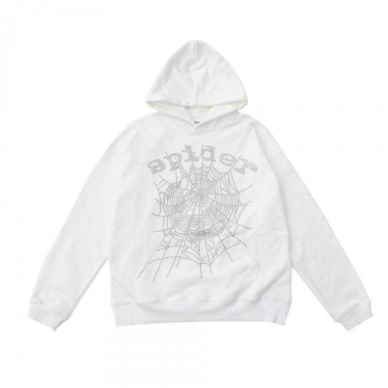 Mens Spiderweb Print Hooded Sweatshirt Casual Jogger Pants Set - Loose Fit Cotton Blend Streetwear Teens