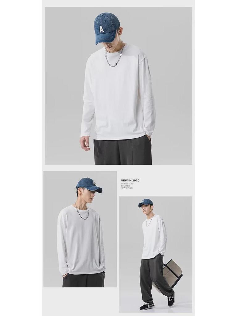 Мужская толстовка-пуловер с длинным рукавом в корейском стиле для подростков