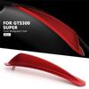 Motorcycle Front Fender Trim Decorative Mudguard Crest Cover For Vespa GTS300 Gts300 GTS 300 Super 2025 2025 Parts (Black)