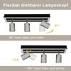 Spot de plafond - NETTLIFE - Spot LED 3 flammes - GU10 - Orientable - 42 cm
