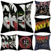 Наволочка 45x45 для подушек для кровати, дивана KISS Rock & Roll All Nite Party Домашний декор Подушка Уютные наволочки Декоративная лента Дакимакура