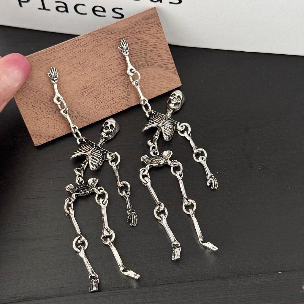 Ретро Готика Панк Летучая мышь Череп Паук Тыква Хэллоуин Серьги