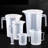 Clear Laboratory Beaker Plastic Transparent Mixing Cup Graduated Measuring Cup  Kitchen Baking