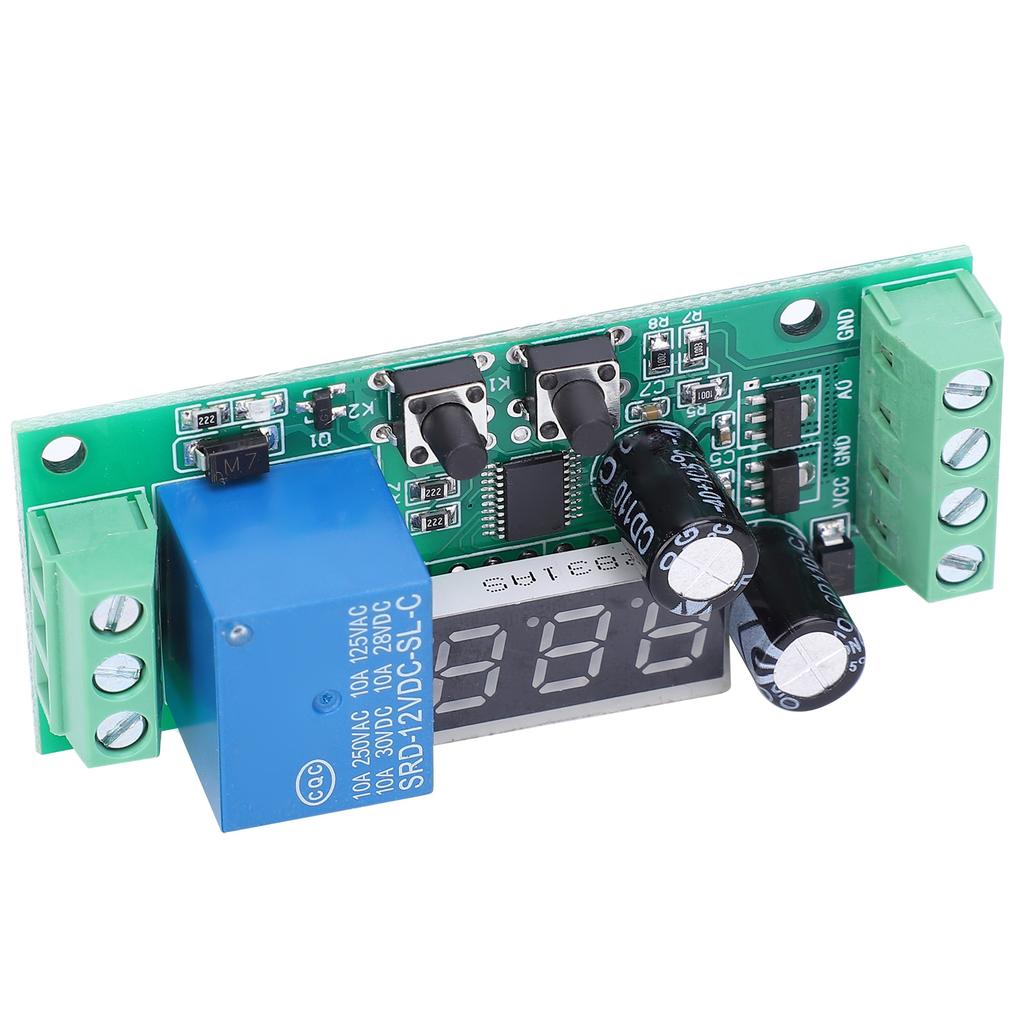 Voltage Detection Module Digital Display High Accuracy Relay Electronic Component DC12V Relay Module Voltage Detection Module