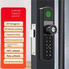 A25F-Tuya Цифровой электронный умный дверной замок Wifi с биометрическим отпечатком пальца, смарт-картой, паролем, ключом