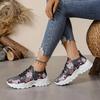 Женские повседневные плетеные сетчатые спортивные удобные и дышащие кроссовки для бега с цветочной шнуровкой