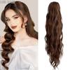 Synthetic Long Wavy Ponytail Hair Extensions Claw Clip In Ponytail Hairpiece Natural Black Brown Hair For Women Cosplay Wear