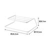 Yamazaki Dish Rack Tower White 7488, approx. W26.5 x D19.5 x H8.7cm