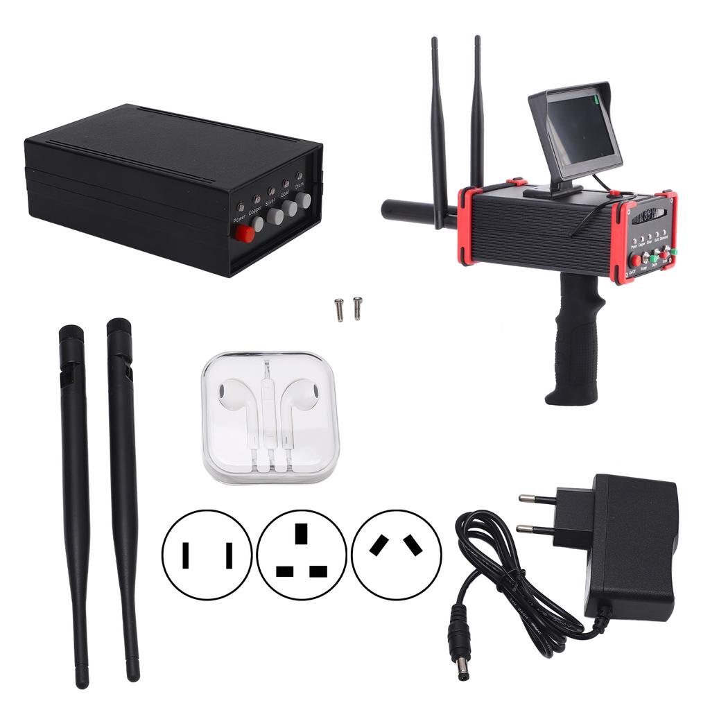 Metal Detector Underground Metal Scanner High Definition Screen Treasure Finder for Gold Silver Copper