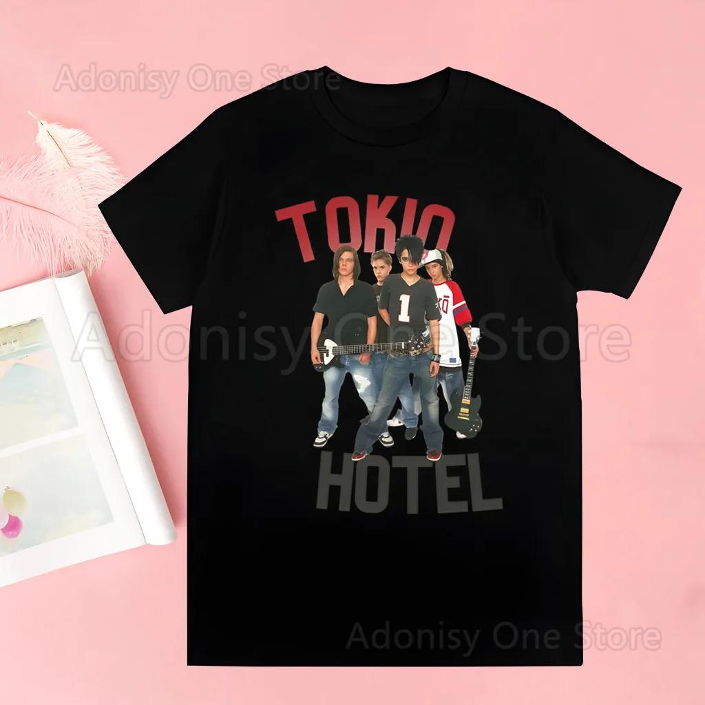 Rock Band Tokio Hotel Music Harajuku Print Unisex T-shirt Unisex Casual Shirt Short Sleeve Unisex T-shirt Graphic Printing