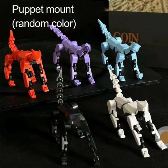 Фигурка с аксессуарами, многосочлененная подвижная 3D-печатная модель робота-собаки, шарнирный манекен
