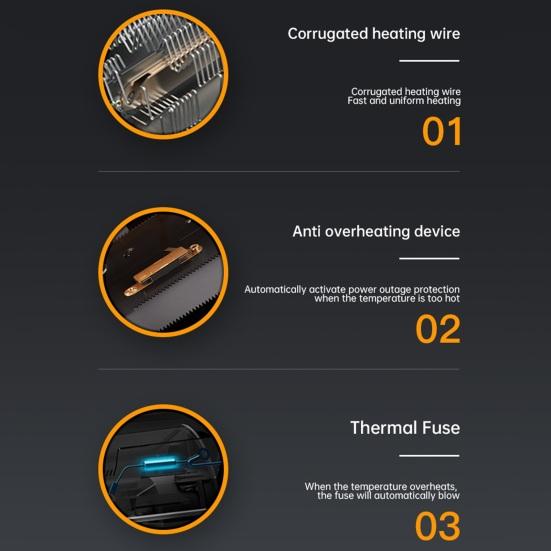 Маленький обогреватель высокой мощности, подключаемый и работающий, энергоэффективный, компактного размера, с защитой от перегрева, настольный вентилятор для обогрева KTY
