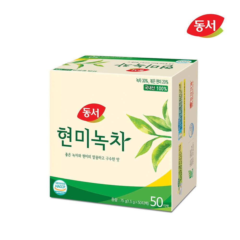 Dong Suh Brown Rice Green Tea (50 чайных пакетиков X 1,5 г) 75 грамм