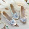 [Danqing] 2024 Summer New Hanfu Shoes Children's Ancient Han Element Embroidered Shoes Inner Height Increase National Style Shoes