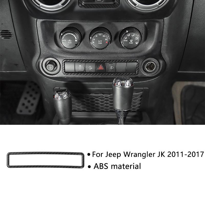 JeCar ABS центральная консоль автомобиля украшение на приборную панель наклейки для Jeep Wrangler JK 2007-2017 интерьер
