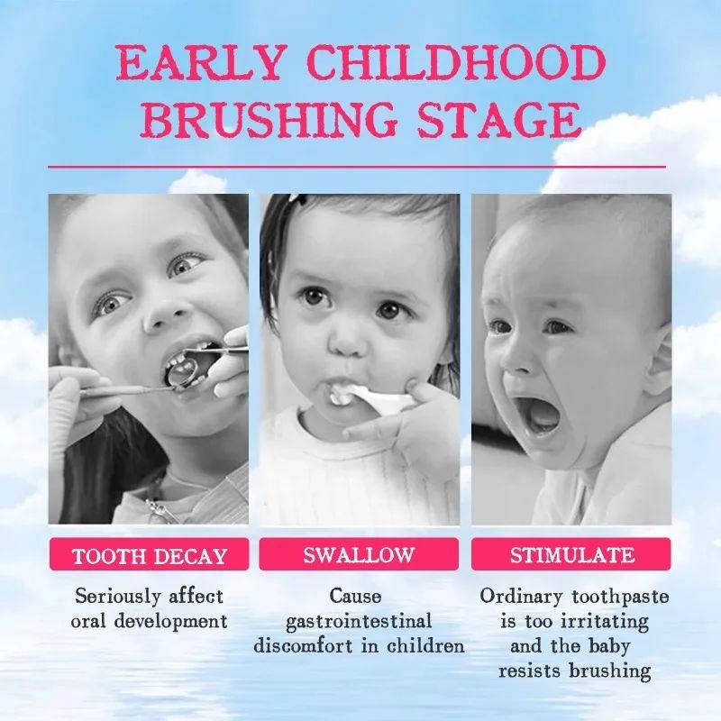 Детская пенная зубная паста для удаления желтых пятен на зубах, защита десен, отбеливание, осветление, глубокая чистка зубов, мусс для детей