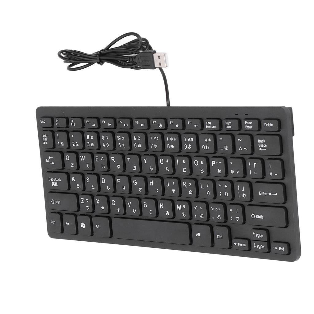 78-клавишная ультратонкая проводная клавиатура эргономичная раскладка QWERTY двухъязыковая USB 2.0 проводная компактная