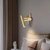 Bedroom Bedside Wall Lamp Is Luxurious and Minimalist. Designer's Art Bronze Wall Lamp