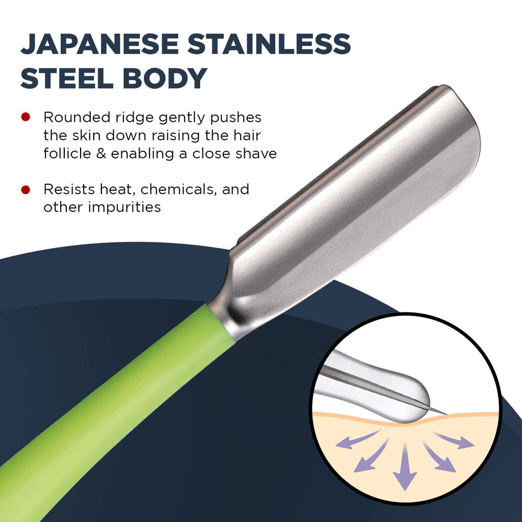 Feather Artist Club SS Японская опасная бритва Лайм Профессиональная бритва со сменными лезвиями