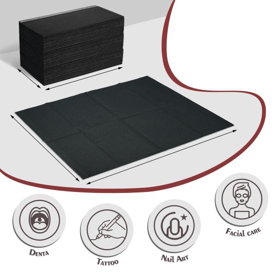 50 шт. одноразовых ковриков для ногтей, бумажные полотенца для ногтей Fordable, водонепроницаемые 3-слойные бумажные подушечки для дизайна ногтей, аксессуары для дизайна ногтей