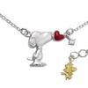 BOX Snoopy Heart Цирконий Вудсток Серебряное ожерелье 925 пробы Официальные товары [SNOOPY] [Ограниченное количество включено] Для женщин