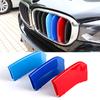 3pcs M Color ABS Grill Grille Kidney Strip Covers For BMW X5/X6 2014-2016