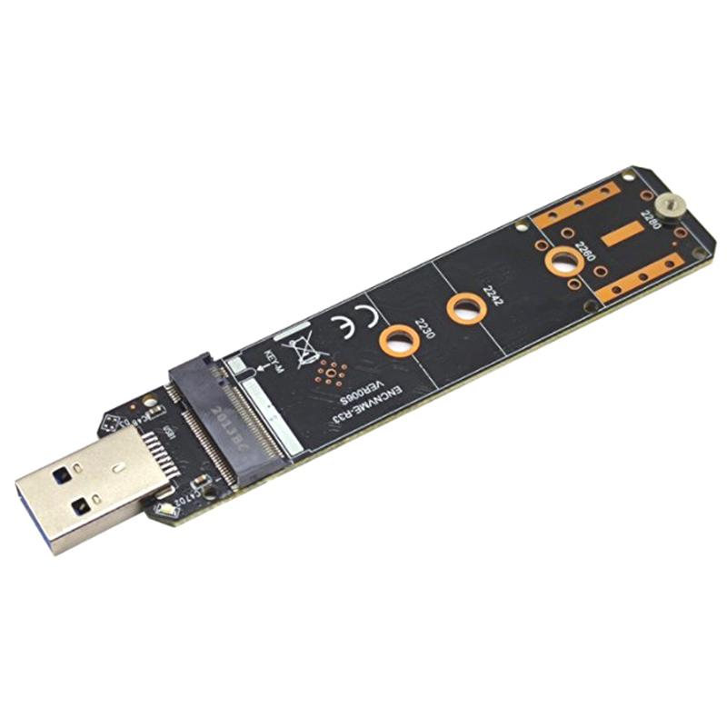 Адаптер USB для NVMe M.2 NVMe на USB 3.1 Адаптер SSD 10 Гбит/с USB3.1 Gen 2 Чипы RTL9210 для M-ключа M2 NVMe 2230 2242 2260 2280 M.2 SSD