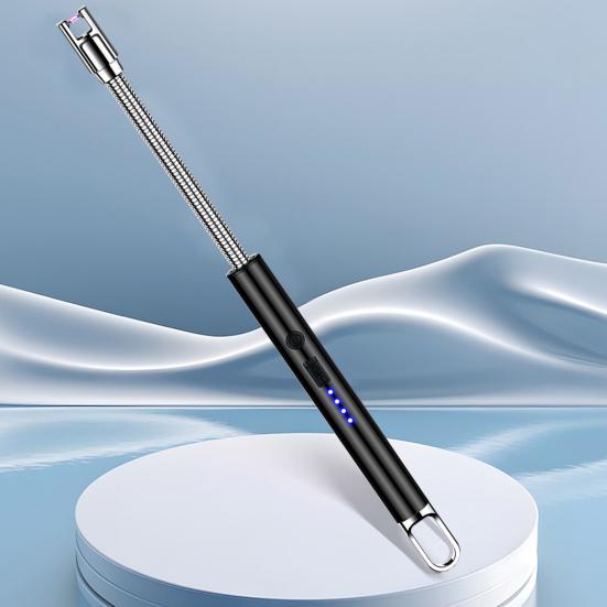 Electric Igniter 360-Degree Flexible Hose Design Portable Windproof Easy Ignition USB Rechargeable Pulse Igniter with Dual