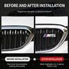 QXFA9 1Pcs M Logo 3D ABS Car Styling Front Grille Badge Emblem Accessory For BMW M M2 M3 M4 M5 M6 G80 G06 G07 G42 G14 G15 G16 F82 F20