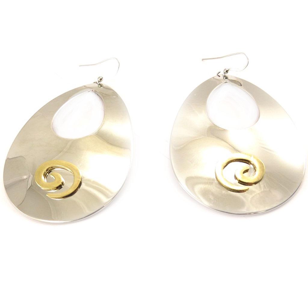 Les Trésors De Lily [C3824] - Дизайнерские серьги «Клеопатра», серебро, золото