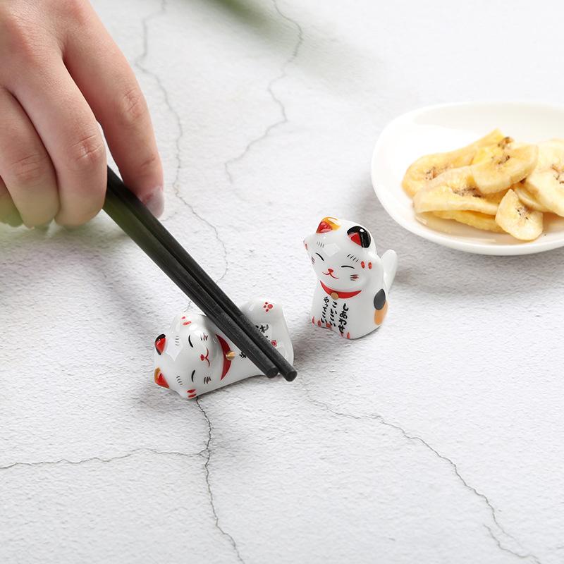 5/6 шт японский керамический держатель для палочек для еды Lucky Cat подушка для палочек для еды El Restaurant держатель для ручек столовый декор