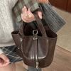 Bucket Bag Autumn and Winter New Retro Niche Bag Fashionable Versatile Texture Handbag Women's Bag High-end Messenger Bag