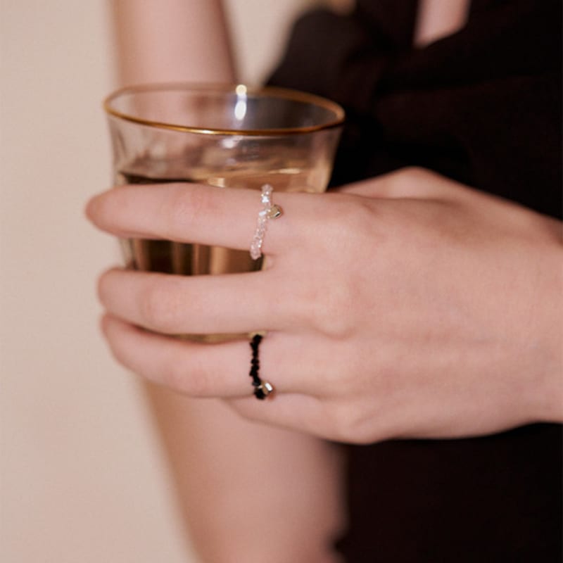 THE PART OF Crystal Heart_Ring