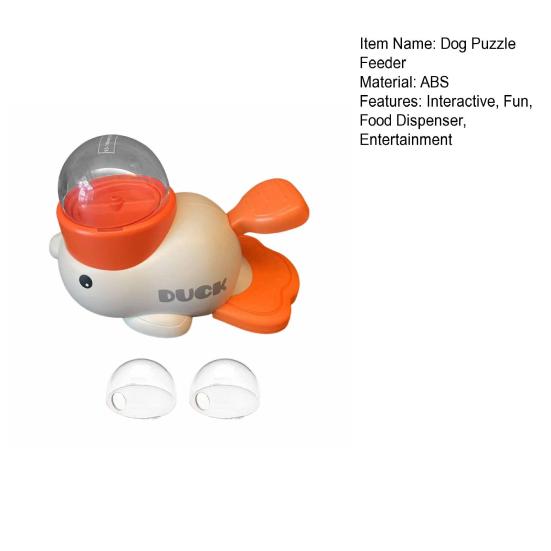 Интерактивная игрушка-кормушка для собак в форме утки 2 в 1, развивающая интеллектуальный интеллект щенков, развлекательная игрушка для маленьких и больших собак