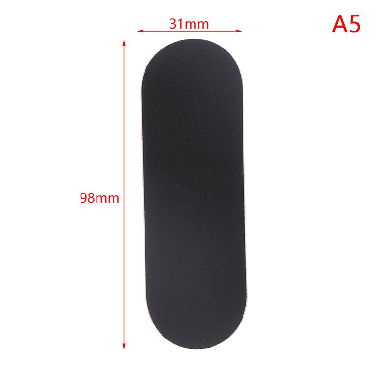 Fingerboard Foam Grip Tapes For Finger Skateboard Anti-Slip Wooden Fingerboard Deck Adhesive Tape Stickers Grip Tapes Black Mat