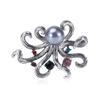 Creative Personality Octopus Octopus Pearl Rhinestone Brooch Clothing Accessories