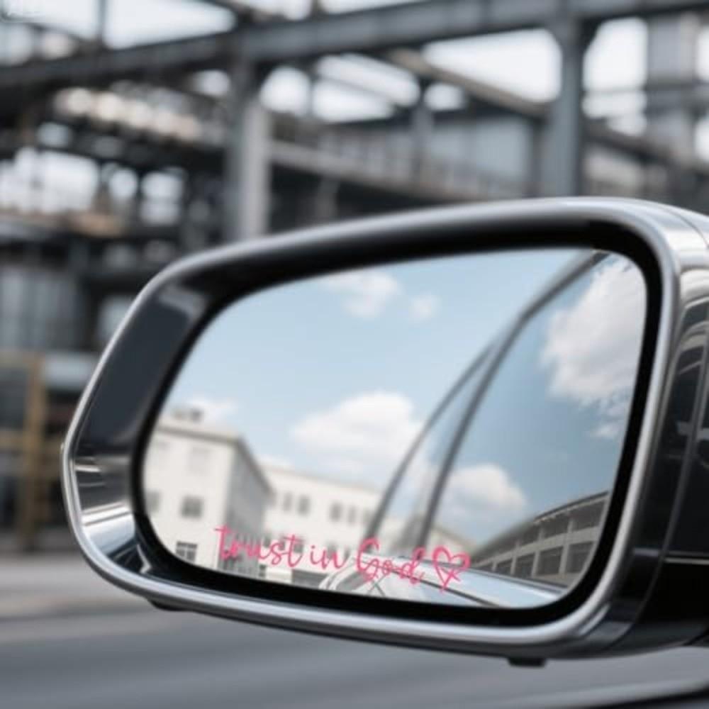 3pcs Bible Verse Mirror Stickers Faith-Based Driving Stickers for Church Christian Auto