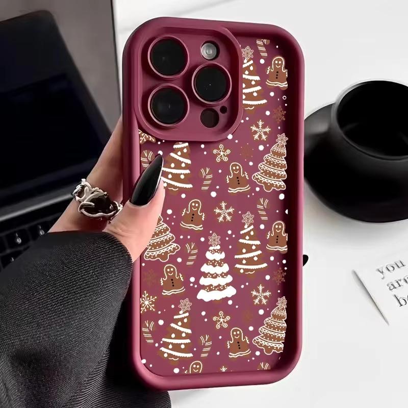 Милый чехол для телефона с рождественской елкой и снежинками для Xiaomi Redmi Note 14 13 12 11 Pro Plus 4G 5G 12S 11S 10S 10 9 9S 8 14C 13C