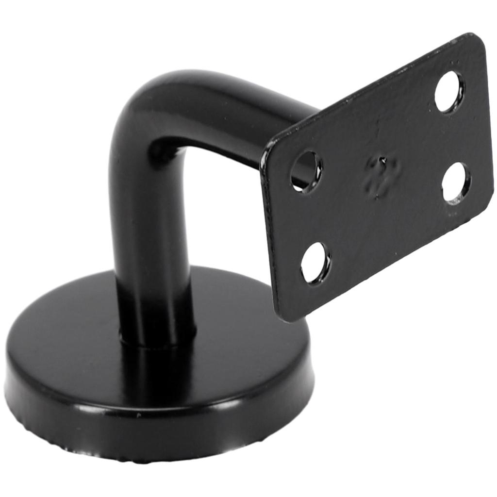 Черный кронштейн для поручня с настенной опорой надежно закрепит ваш поручень