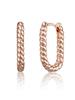 Серьги-кольца 14K Line Square Volume C24EGP210