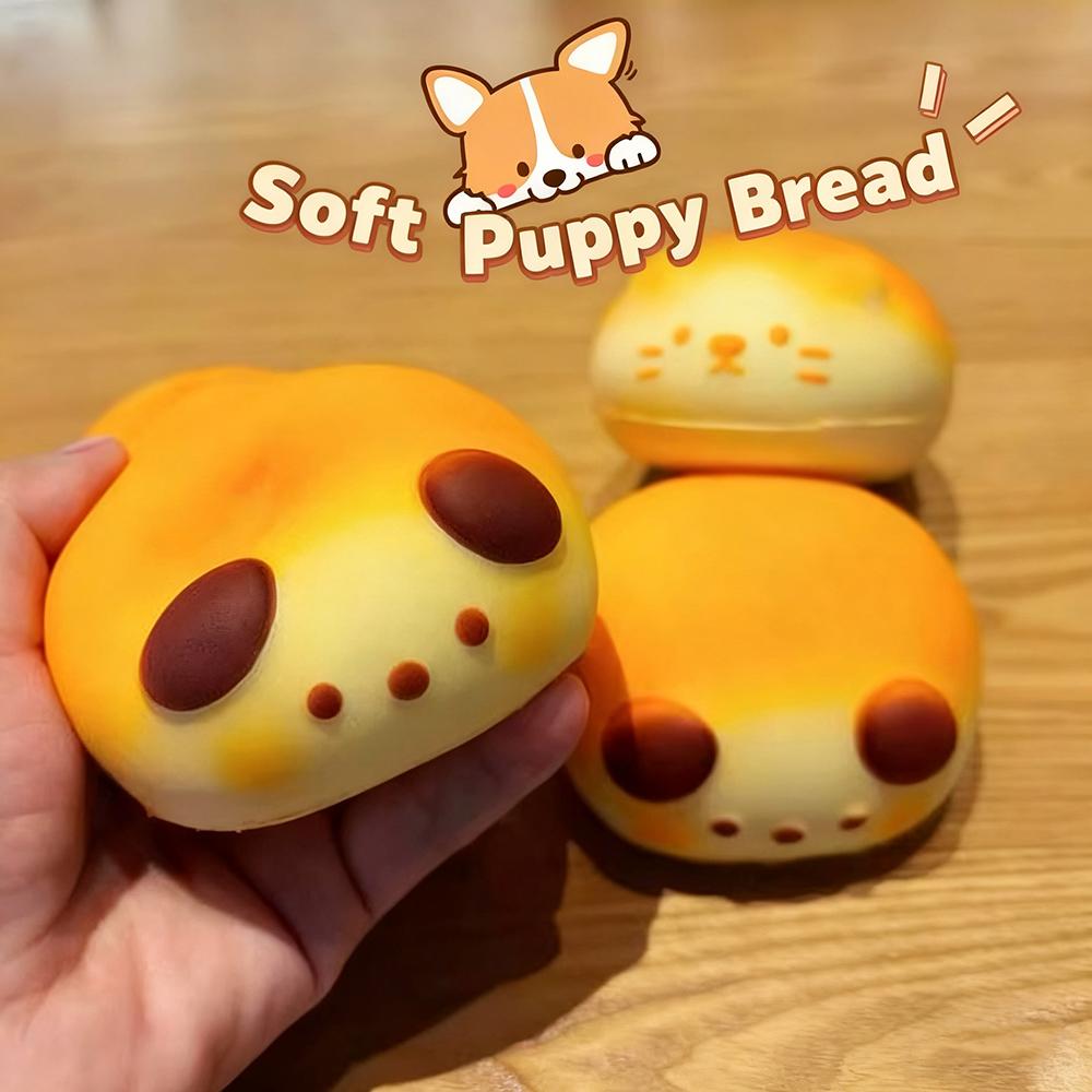 Милая хлебная игрушка-сквиши, медленно поднимающаяся, сжимаемая, фиджет-игрушки, забавная для снятия стресса, антистресс, зажимаемая, моти-сквиши игрушка для детей, подарок взрослому
