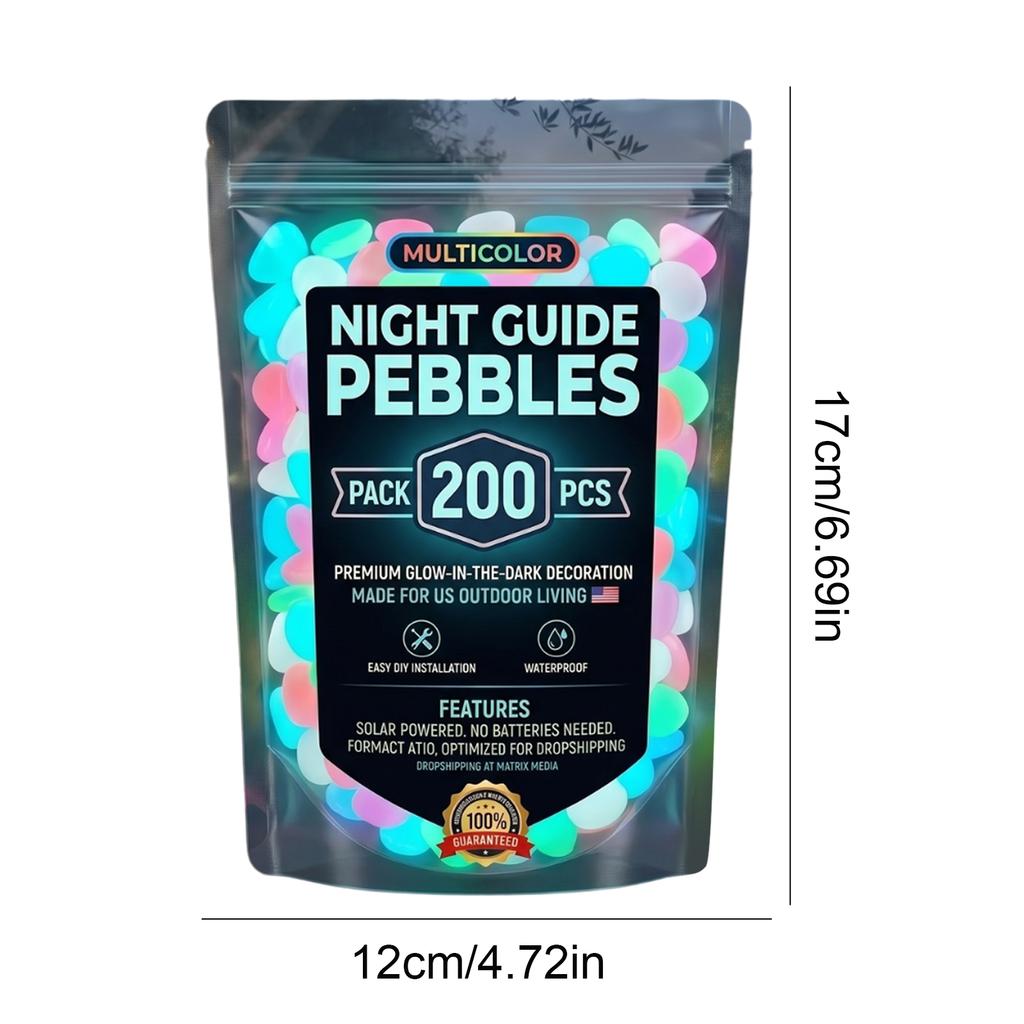 200/400/600pcs Glow At Night Pebbles Luminous Glow Stones DIY Decorative Luminous Stones for Fish Tank Aquarium Garden Walkway
