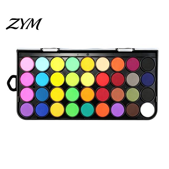 Beginner Watercolor Supplies Portable Paint Set, High Chromaticity Solid Kit, Art Class Painting Materials Dissolves in Water Paint, for Professional