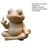 Медитативная лягушка, 3D-печатная, забавная, дзен, йога, лягушка, садовая статуэтка со средним пальцем, для стола, полки, домашнего офиса, патио, декор