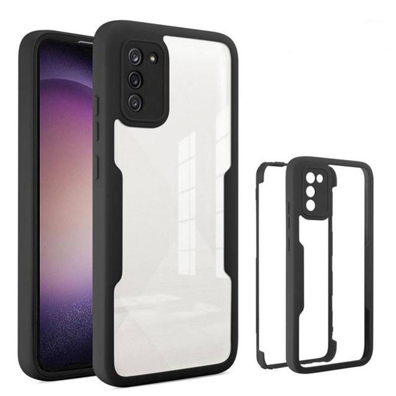 Чехол S23 Ultra Plus, роскошные чехлы с пленкой на передний экран и задней панелью для Samsung Galaxy S 23 S23Ultra S23Plus, противоударный двойной прозрачный чехол из ТПУ